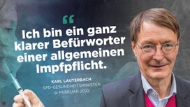 Karl Lauterbach für die Impfpflicht
