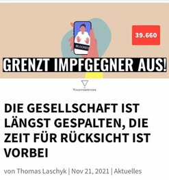 Ausgrenzung Impfgegner