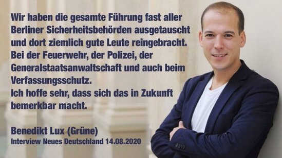 Benedikt Lux zum Austausch in den Verwaltungen