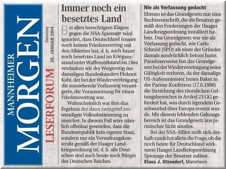 Presse: ein besetztes Land