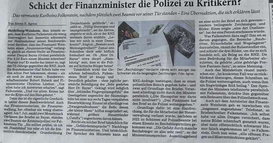 Polizei zu Kritikern im Einsatz