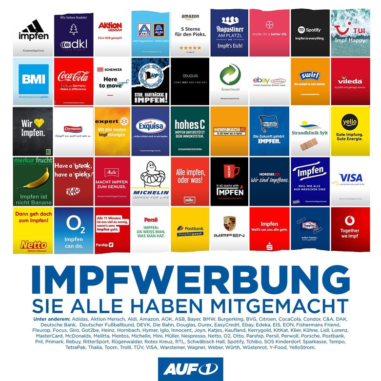 AUF1 - Covid Impfwerbung