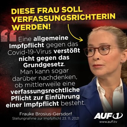 AUF1 zu Brosius-Gersdorf