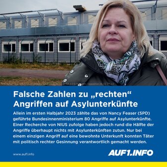 Faeser zu Angriffen auf Asylunterkünften