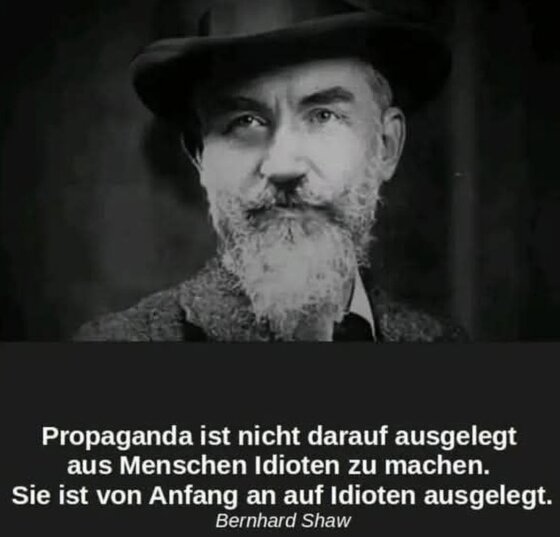 Bernhard Shaw zu Propaganda