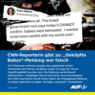 Fallschmeldung über angebliche HAMAS Verbrechen