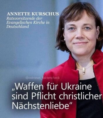 Annette Kurschus zu Waffen im Krieg