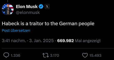 Elon Musk zu Habeck