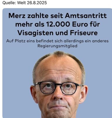 Merz und seine Eitelkeit