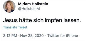 Miriam Hollstein - Jesus hätte sich impfen lassen