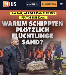 Kanzler im Flutgebiet