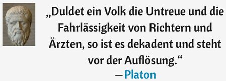 Platon zur Auflösung des Volkes