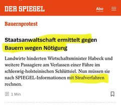 Staatsanwaltschaft ermittelt gegen Bauern