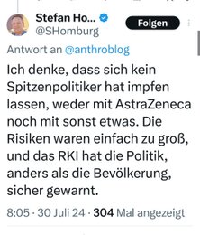Stefan Homburg zu Impfen der Politiker